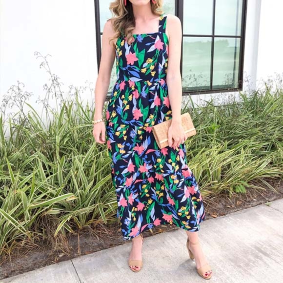J.CREW FLORAL TIERED MAXI DRESS NWT - Picture 5 of 10